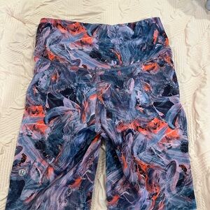 Lululemon Multicolor Abstract Print Leggings